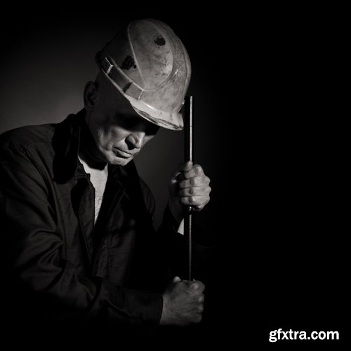 Steelmaker metallurgical blast furnace melting metal factory factory worker 25 HQ Jpeg