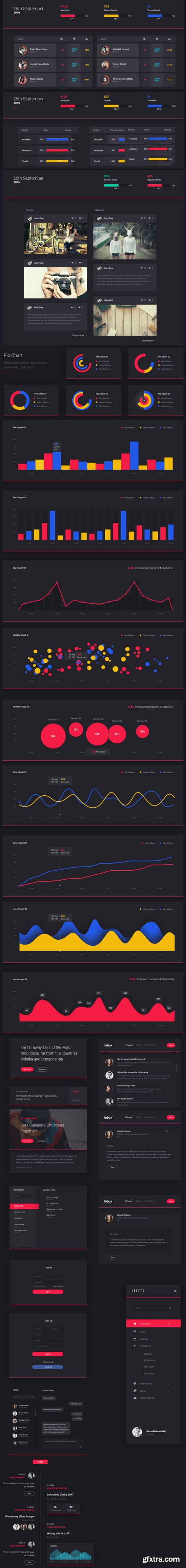 Carsive - Dashboard UI Kit PSD Template