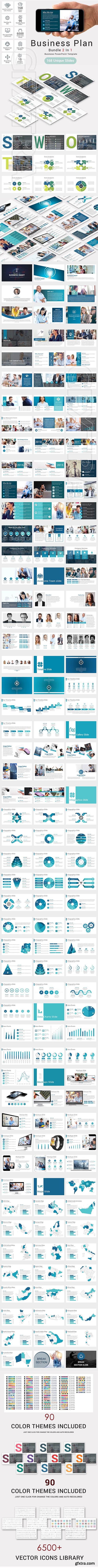 CreativeMarket - Bundle 2 In 1 Business Plan Template 2636526