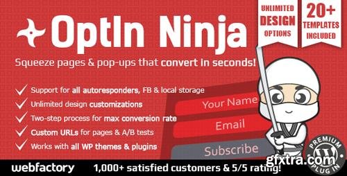 CodeCanyon - OptIn Ninja v2.22 - Ultimate Squeeze Page Generator - 7615273