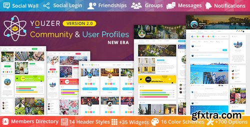 CodeCanyon - Youzer v2.0.8 - Buddypress Community & bbPress Forums & User Profiles Wordpress Plugin New Era - 19716647