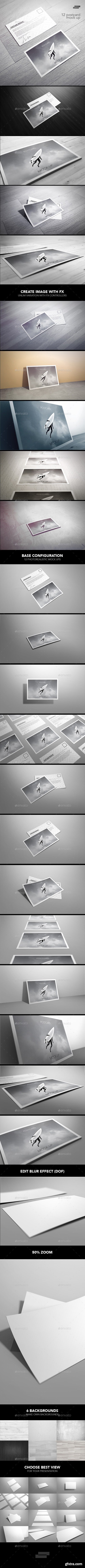 Graphicriver - Postcard / Invitation / Flyer Mock-up 12412025