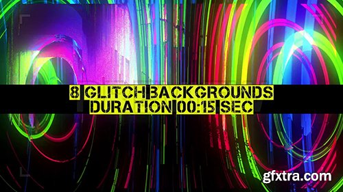 8 Glitch Backgrounds Pack 87469