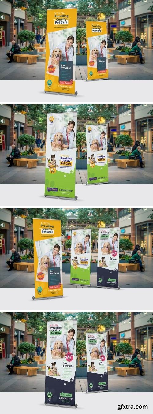 Pet Clinic Roll-Up Banner