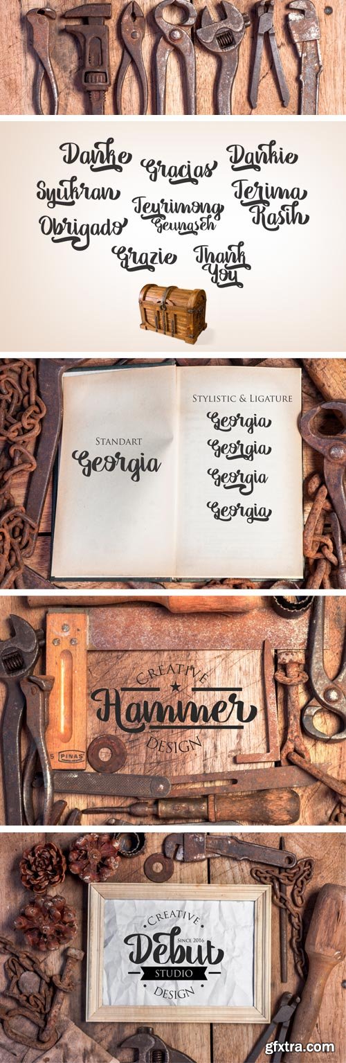 Fontbundles - Georgia Script 10631