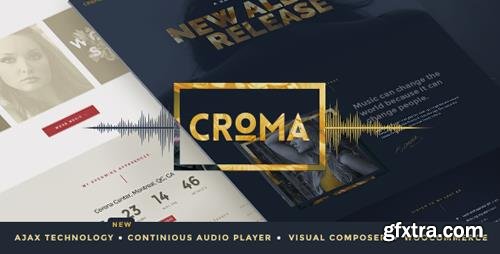 ThemeForest - Croma v3.4.5 - Responsive Music WordPress Theme with Ajax and Continuous Playback - 15182698