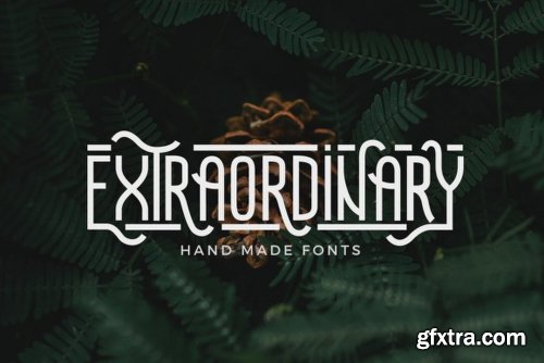 Extraordinary Font Family - 2 Fonts