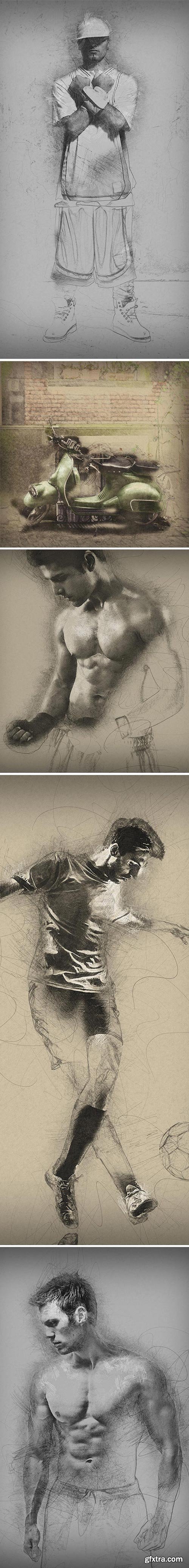 GraphicRiver - Hand Drawn Photoshop Action - 13940500