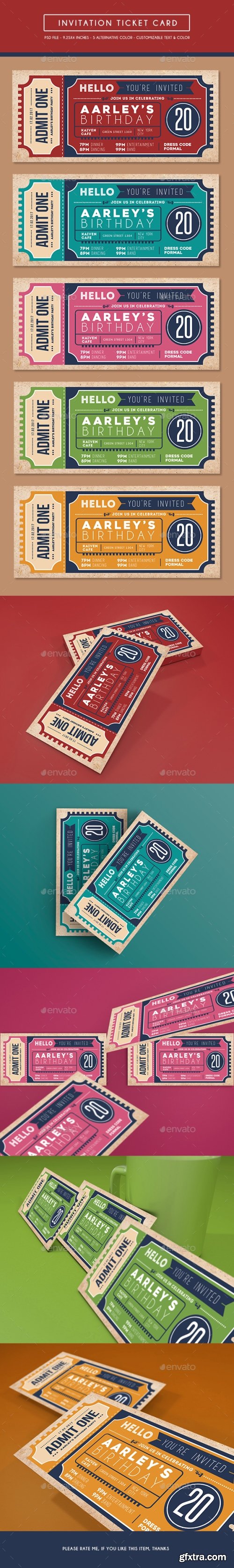 Graphicriver - Invitation Ticket 14968921