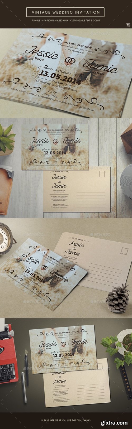 Graphicriver - Vintage Wedding Invitation 16642682