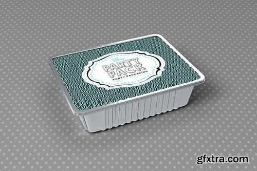 Paper Food Cover Party Packaging Mockup