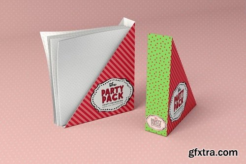 Paper Napkin Holder Party Packaging Mockup