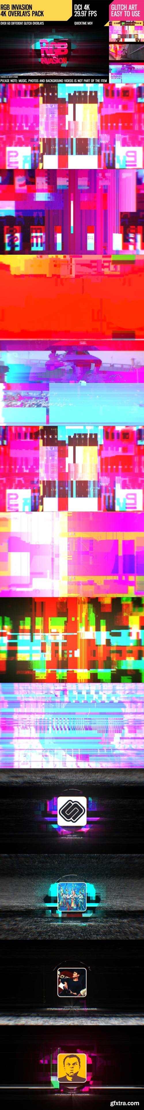 Videohive - RGB Invasion (4K Overlays Pack) - 19509295