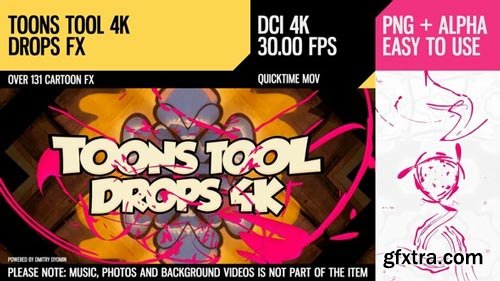 Videohive - Toons Tool 4K (Drops FX) - 21100274