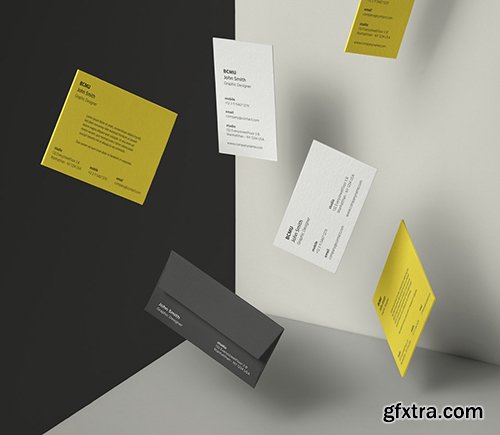 Gravity Invitation Cards Mockup V3