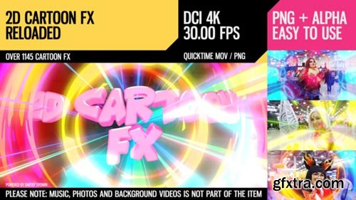 Videohive - 2D Cartoon FX (Reloaded 4K) - 22136457