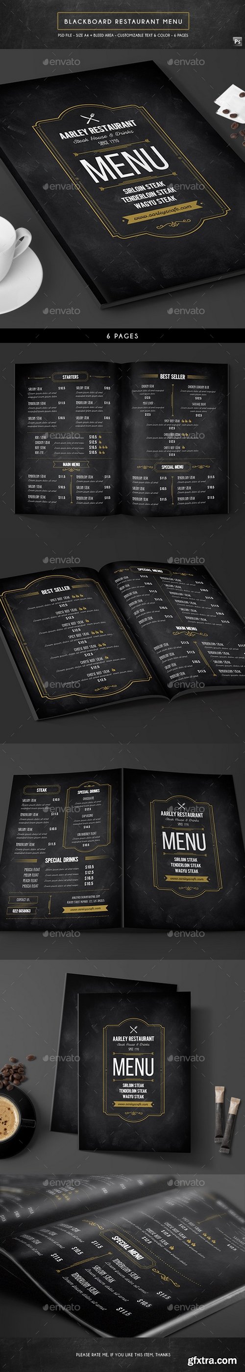 Graphicriver - Blackboard Restaurant Menu 16692139