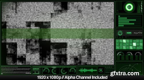 Videohive High Tech HUD Video Monitor Display Alpha Overlay 5212044