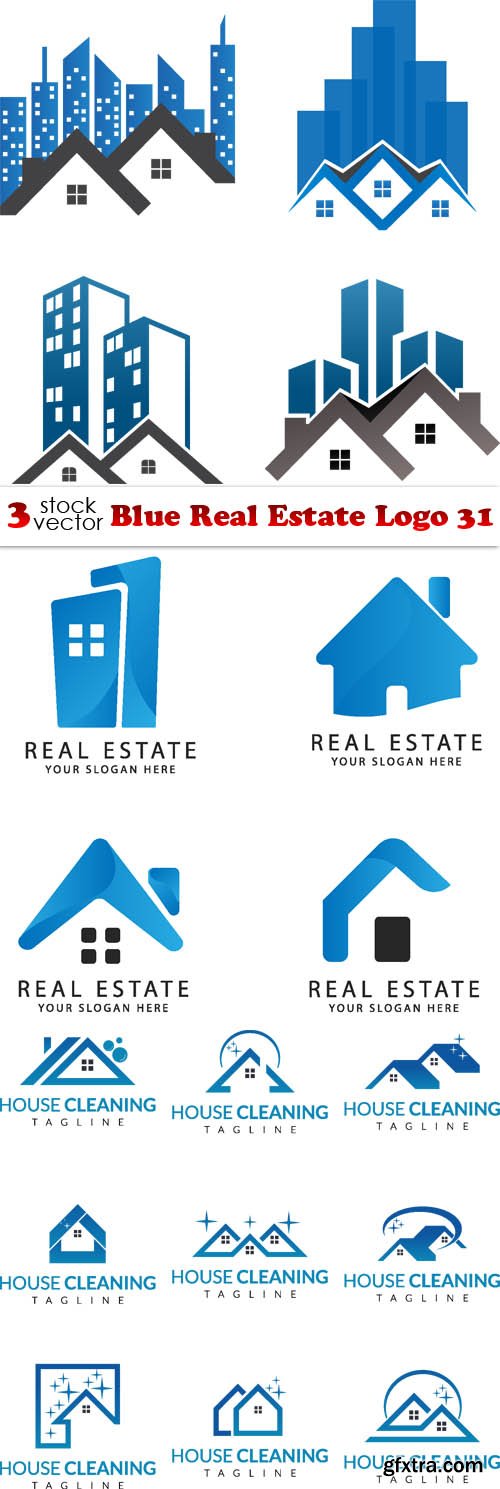 Vectors - Blue Real Estate Logo 31