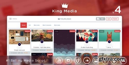 CodeCanyon - King Media v4.1 - Viral Video, News, Image Upload and Share - 7877877 - NULLED