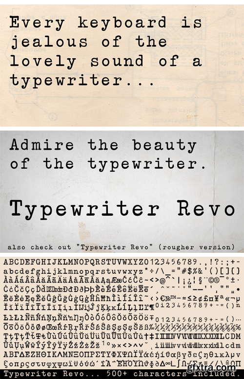 Typewriter Revo Font Family