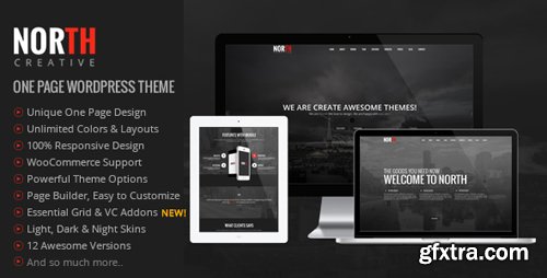 ThemeForest - North v3.99.4 - One Page Parallax WordPress Theme - 8454561