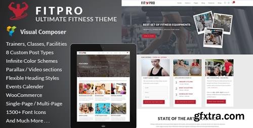 ThemeForest - FitPro v2.7 - Events Fitness Gym Sports WordPress Theme - 7755037