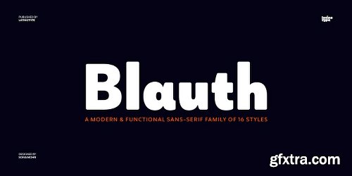 Blauth Font Family - 18 Fonts