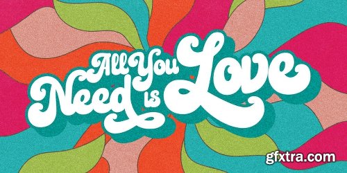 Lovadelic Font Family - 3 Fonts