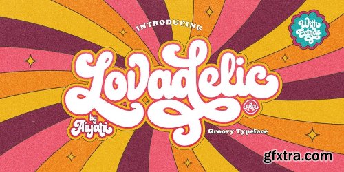 Lovadelic Font Family - 3 Fonts