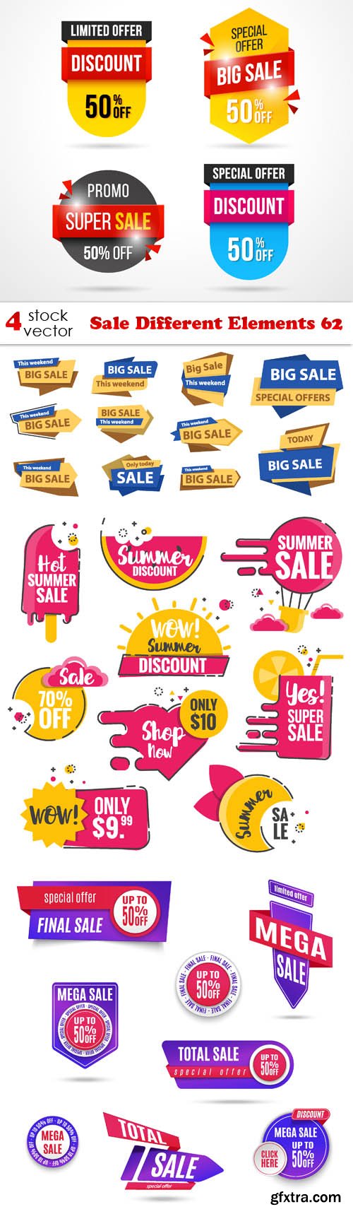 Vectors - Sale Different Elements 62