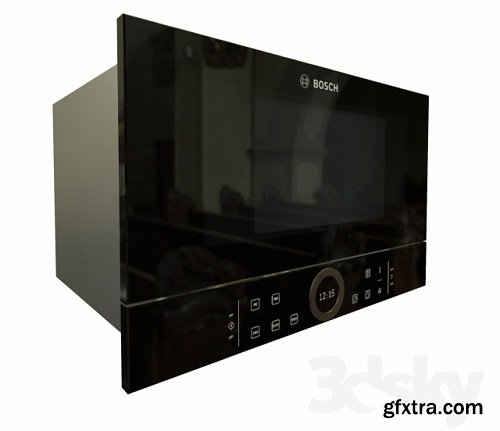 Microwave BOSCH BFL 634 GB1 3d Model