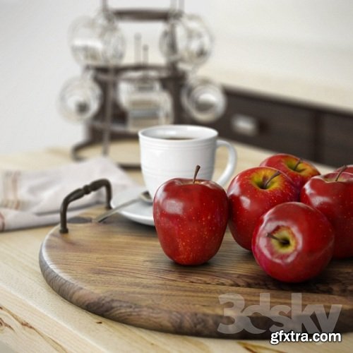 Apples 01 3d Model