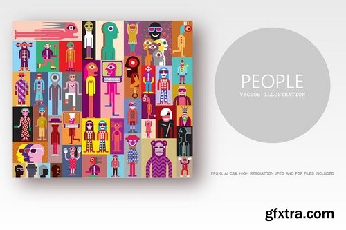 Group of people Large bundle