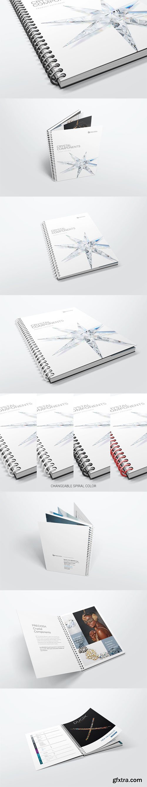 Spiral Book Binding Mockups