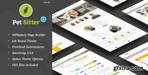 ThemeForest - Pet Sitter v2.3.1 - Job Board Responsive WordPress Theme - 9206865