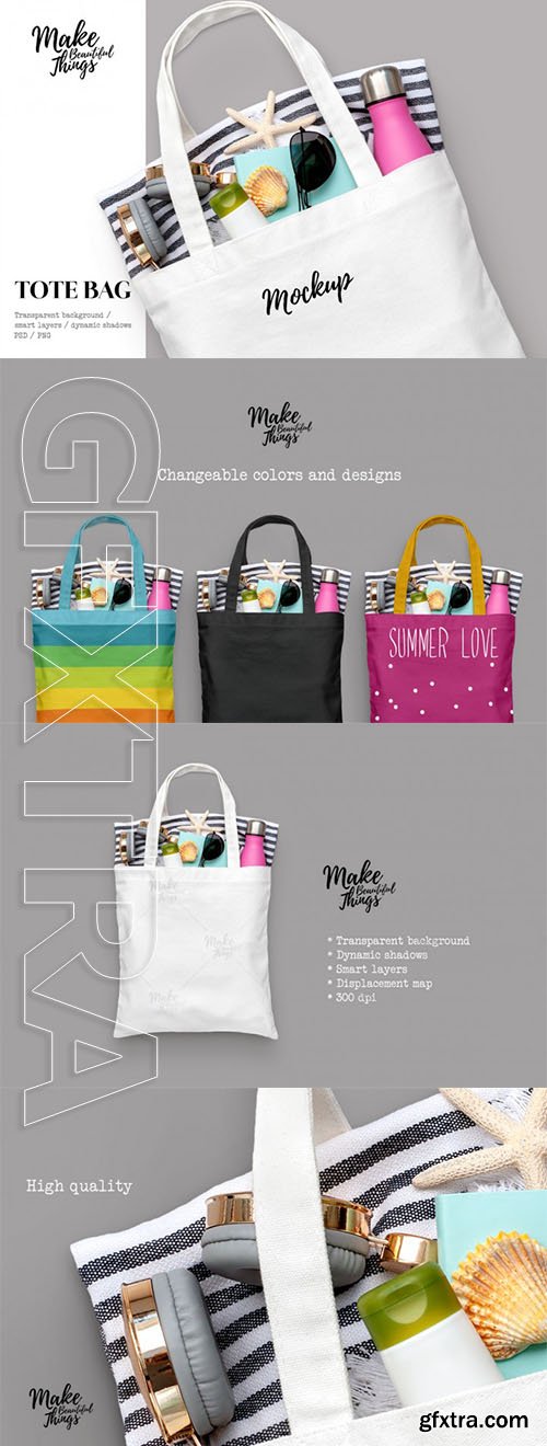 Graphicriver - Isolated tote bag mockup 21749061