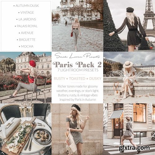 Sarah Loven Paris Pack 2 Lightroom Presets