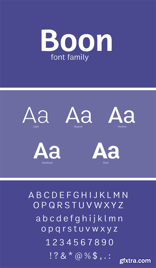 Boon Font Family