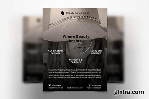 CreativeMarket - Hair Style - Flyer 2684340