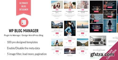 CodeCanyon - WP Blog Manager v1.1.1 - Plugin to Manage / Design WordPress Blog - 20470768