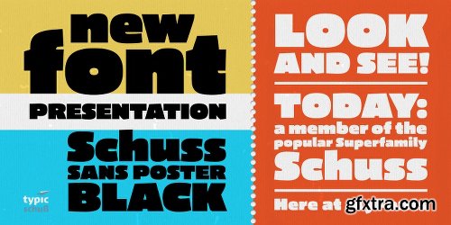 Schuss Sans CG Poster Black Font