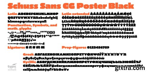 Schuss Sans CG Poster Black Font