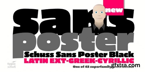 Schuss Sans CG Poster Black Font