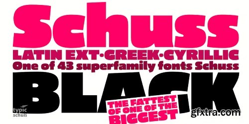 Schuss Sans CG Poster Black Font