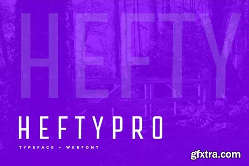 Hefty Pro Display Typeface + WebFont