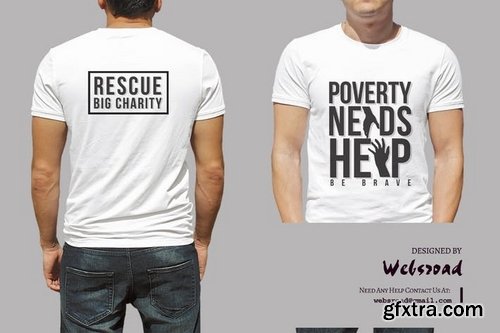 Charity  T-shirt Design Template