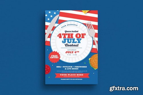 4 July ( independence Day ) Flyer Pack