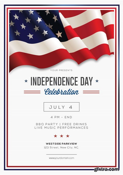 4 July ( independence Day ) Flyer Pack