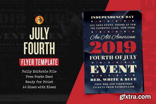 4 July ( independence Day ) Flyer Pack